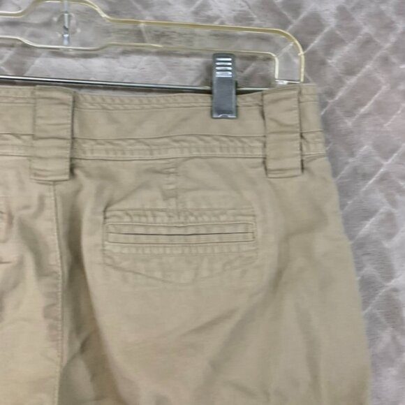 Tommy Hilfiger Womens 2 Shorts Tan Corduroy Jeans Mid Rise 100% Cotton Cuffed - Picture 13 of 16